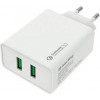 ColorWay 2 USB Quick Charge 3.0 (36W) White (CW-CHS017Q-WT) - зображення 1