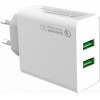 ColorWay 2 USB Quick Charge 3.0 (36W) White (CW-CHS017Q-WT) - зображення 2