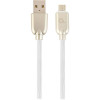 Cablexpert Premium Rubber Micro-USB White 1m (CC-USB2R-AMMBM-1M-W) - зображення 1