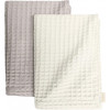 COSAS Набір рушників  Set Towel Squares White 95х130 см + Squares Coffe 75х130 см (4822052070727) - зображення 1