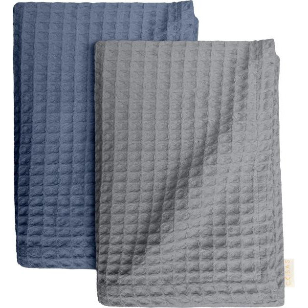 COSAS Набір рушників  Set Towel Blue 95х130 см + Grey 75х130 см (4822052071069) - зображення 1