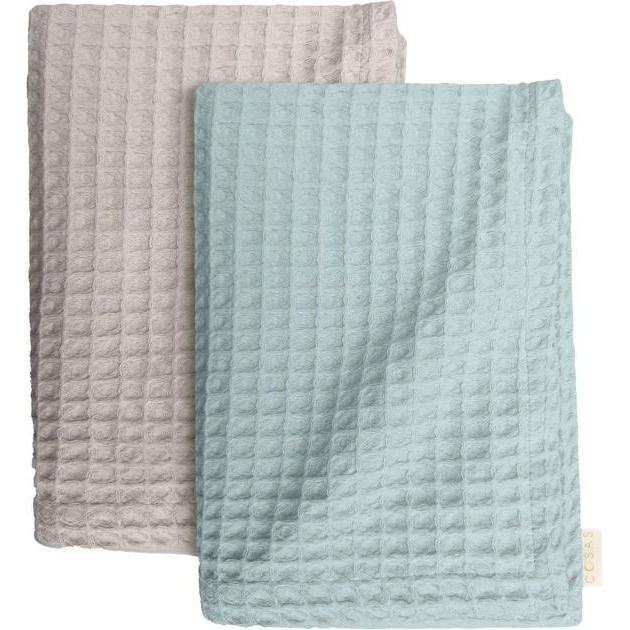 COSAS Набір рушників  Set Towel Squares Mint 95х130 см + Squares Coffe 75х130 см (4822052070864) - зображення 1