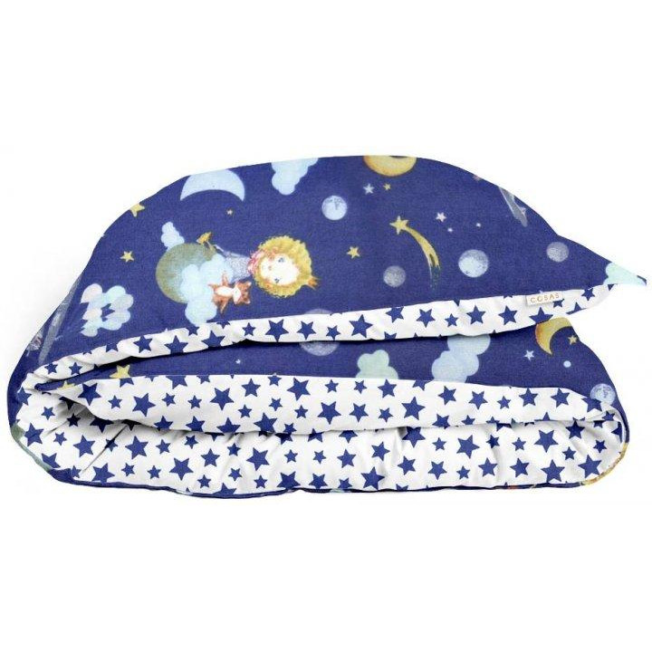 COSAS Пододеяльник  Little Prince Blue Starfall 155 х 215 см (LittlePrinceBlue_Starfall_155q) (48220520820 - зображення 1