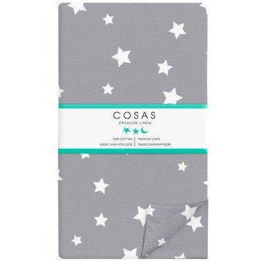 COSAS Пододеяльник  Stars White Grey 180х220 см (4822052065099) - зображення 1