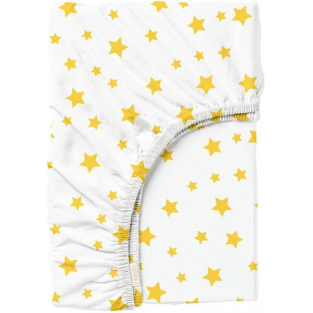 COSAS Простирадло на гумці  Yellow Stars Золотистий 160x200 + 25 см (4822052205204) - зображення 1