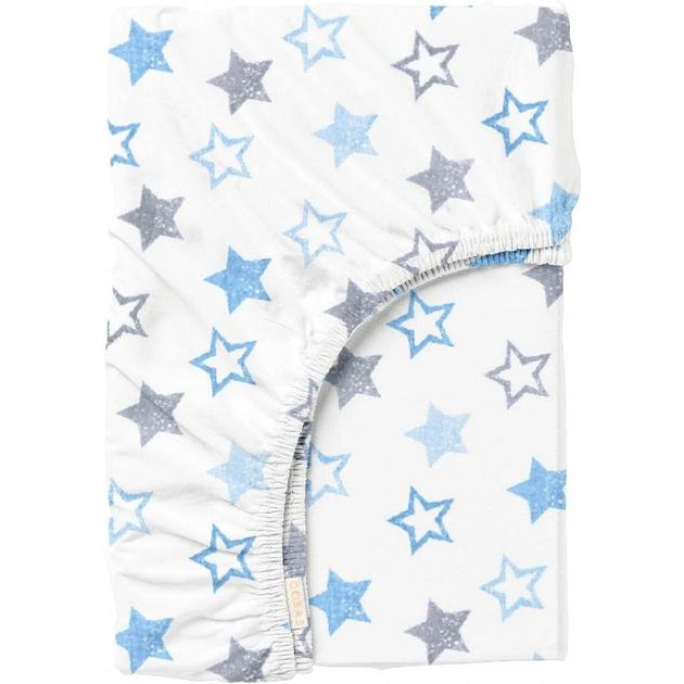 COSAS Простынь на резинке  Star Grey Blue 90x200+20 (4822052055755) - зображення 1