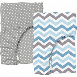   COSAS ZIGZAG BLUE GREY/DROP GREY, 2 шт, 60х120 см (4822052023860)