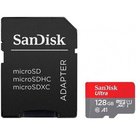 SanDisk 128 GB microSDXC UHS-I U1 A1 Class 10 Ultra (SDSQUAB-128G-GN6MA) - зображення 1