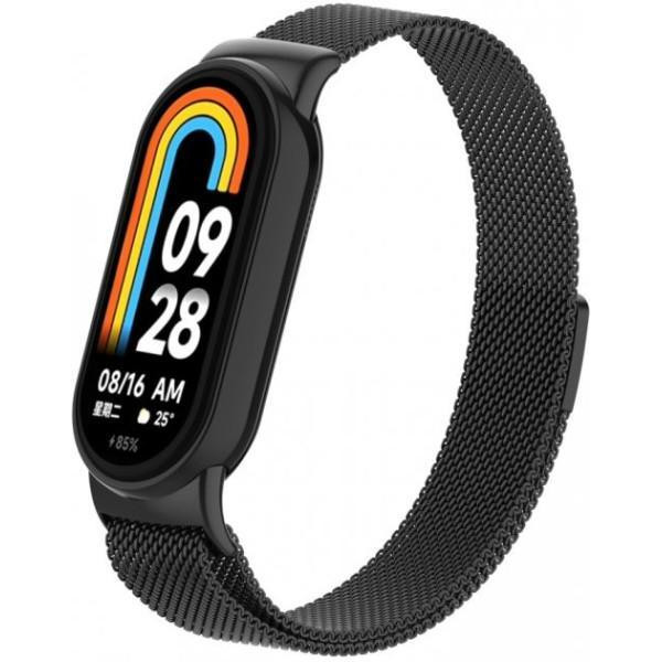 ArmorStandart Ремінець до фітнес браслета  Milanese Magnetic Band для Xiaomi Mi Band 8 Black (ARM69916) - зображення 1