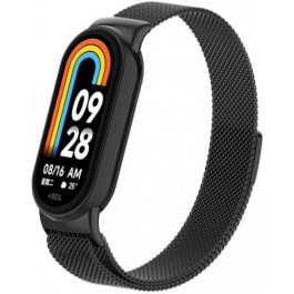   ArmorStandart Ремінець до фітнес браслета  Milanese Magnetic Band для Xiaomi Mi Band 8 Black (ARM69916)