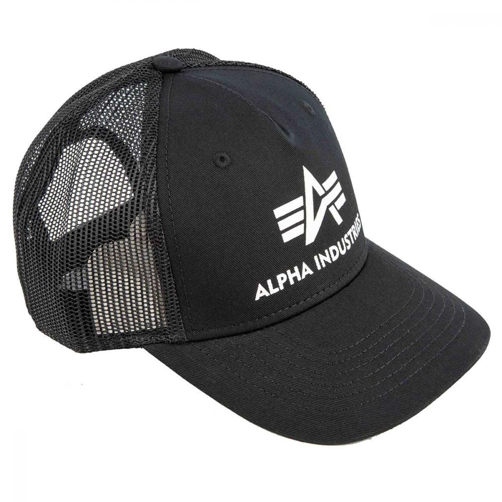 Alpha Industries Бейсболка  Basic Trucker Cap - Black - зображення 1