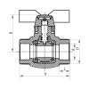 KOER Кран шаровый PPR КШ  (бабочка) для горячей воды 20 (K0181.PRO) (KP0234) - зображення 2