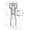 KOER Кран шаровый  1/2x3/4 (KR.510) (KR0145) - зображення 4