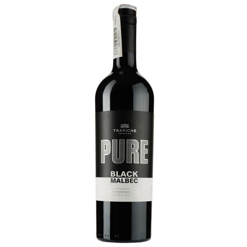 Trapiche Вино  Pure Malbec Black, червоне, сухе, 14%, 0,75 л (7790240096866) - зображення 1