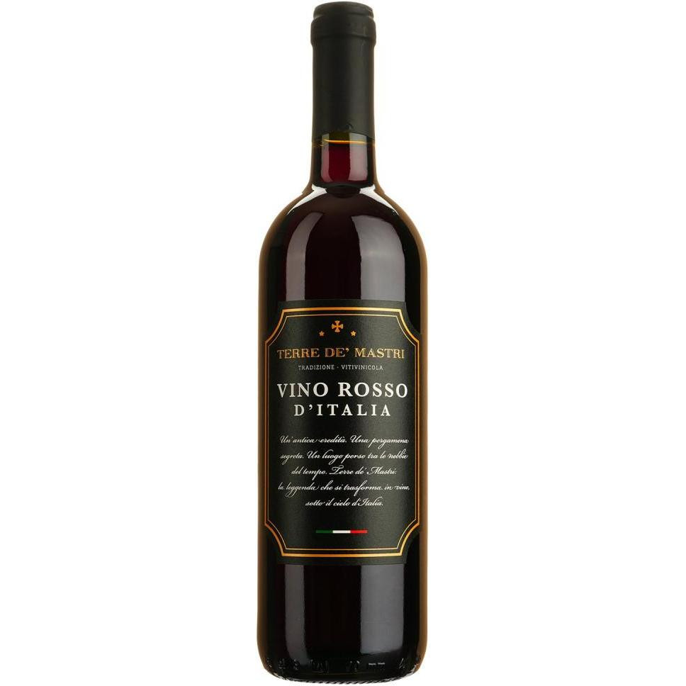 Terre de' Mastri Вино  Rosso Vino d’Italia, 0,75 л (8002793020182) - зображення 1