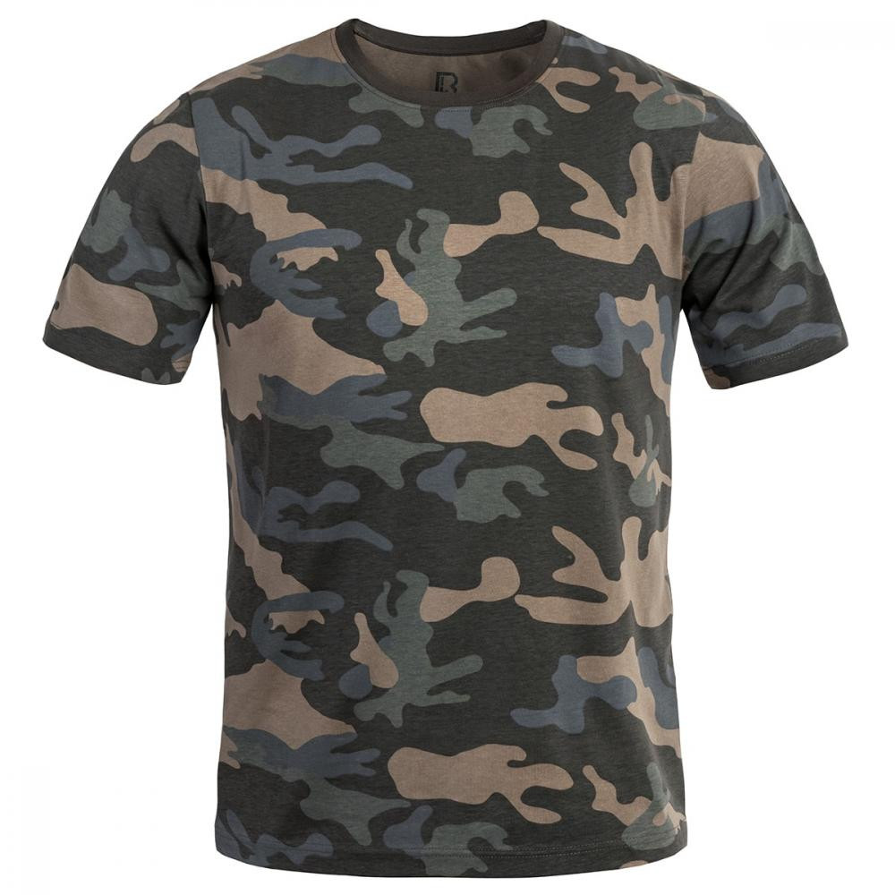 Brandit Футболка T-shirt  - Dark Camo L - зображення 1