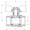 KOER Кран шаровый  1/2" ГГБ (KR.217.B) синий (KR2719) - зображення 2