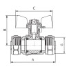 KOER Кран шаровый  WING 16x16 (KR.353) (LL1657) - зображення 3