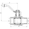 KOER Кран шаровый  1/2" ГШР (KR.215) (KR0037) - зображення 3