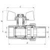 KOER Кран с американкой 1/2" (KOER KR.227.W) белый (KR0015) - зображення 3