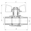 KOER Кран шаровый  1/2" ШШБ (KR.219) (KR0095) - зображення 3