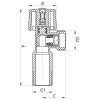 KOER Кран шаровый  1/2x3/4 (KR.511) (KR0102) - зображення 2