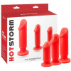 Chisa Novelties Набор анальных пробок Hot Storm Anal Slim Dildo Kit красный 3 шт (CH26831) - зображення 1