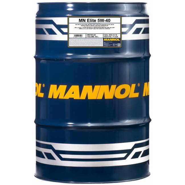 Mannol ELITE 5W-40 60л - зображення 1