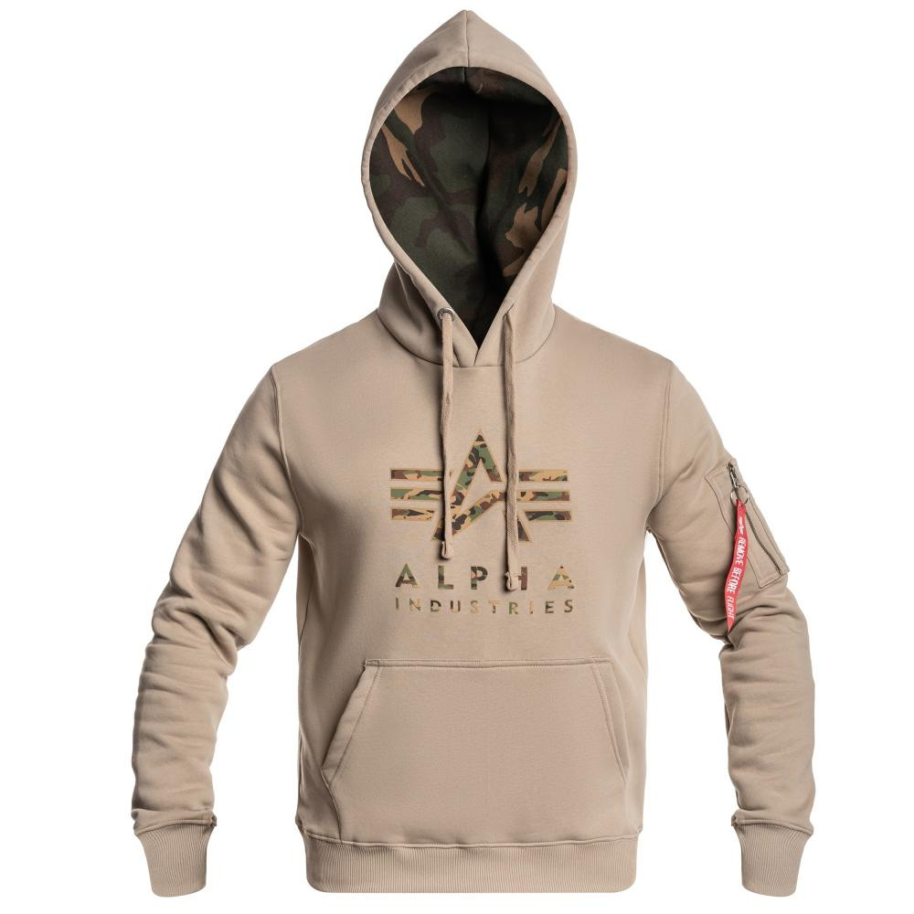 Alpha Industries Кофта  Camo TPU Hoody - Vintage Sand S - зображення 1