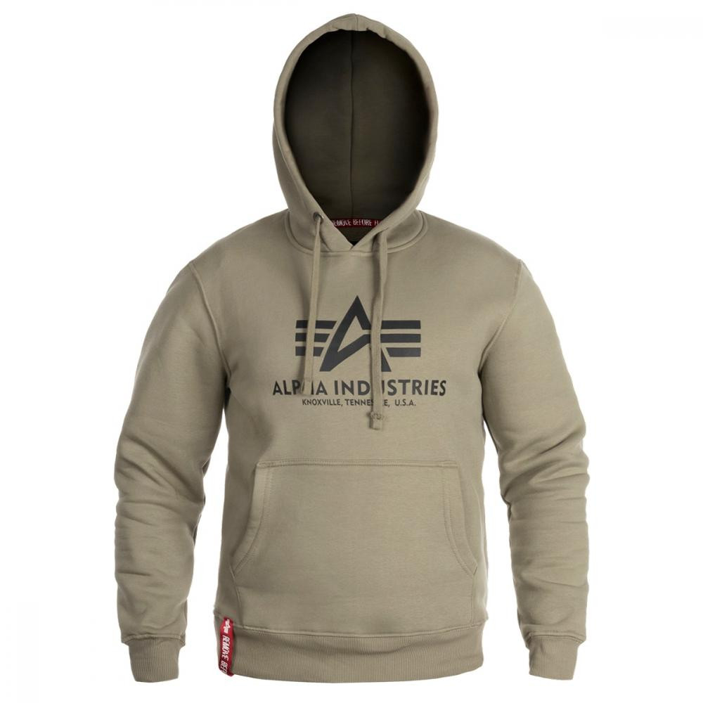 Alpha Industries Кофта  Basic Hoody - Olive M - зображення 1