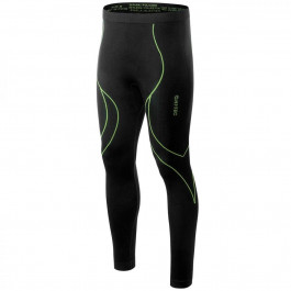   HI-TEC Чоловічі термолегінси  Ikar Bottom - Black/Lime Punch XL