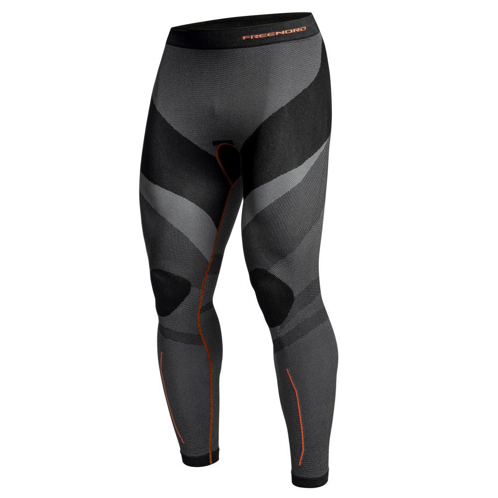 FreeNord Чоловічі термоактивні легінси  Drytech - Black/Orange L - зображення 1