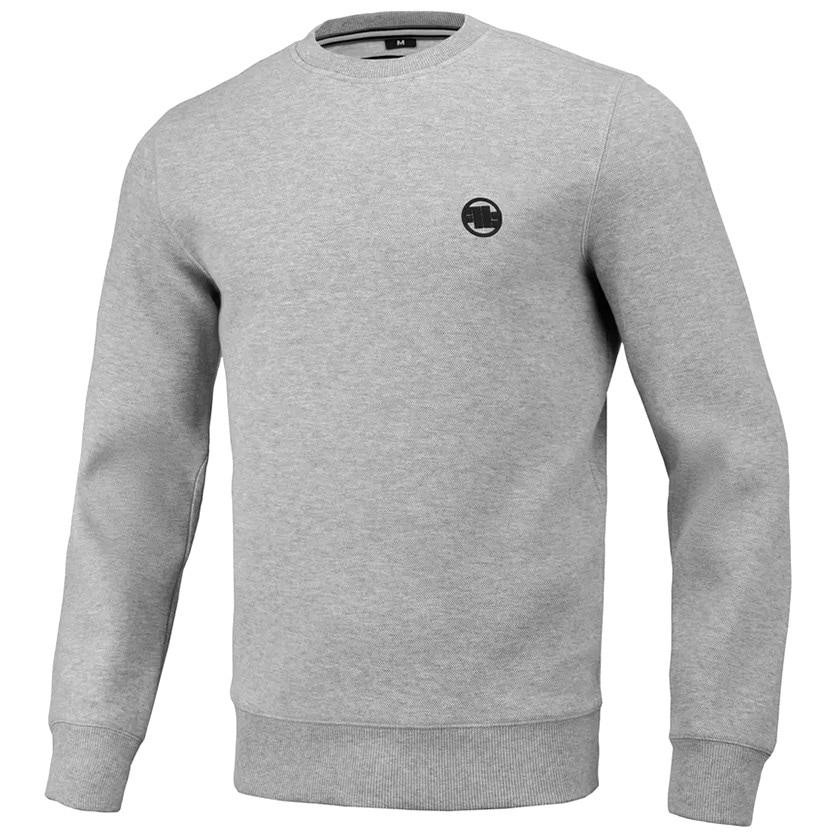 Pitbull Кофта  Crewneck Pique Small Logo - Grey L - зображення 1