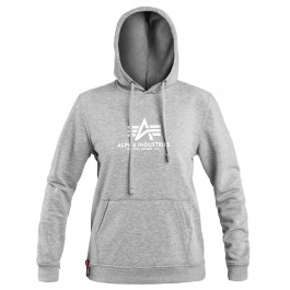   Alpha Industries Жіноча кофта  New Basic Hoody - Grey Heather L