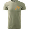 TOGO Футболка T-shirt  Сокира O - Khaki M - зображення 1