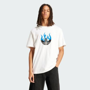 Adidas Біла чоловіча футболка  FLAMES LOGO TEE IS2944 - зображення 1