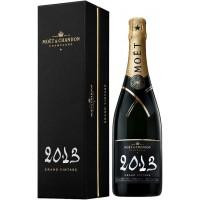   Moet & Chandon Шампанське  Grand Vintage 2013, біле сухе, 0.75л 12.5%, у подарунковій упаковці (BDA1SH-SMC075-034)