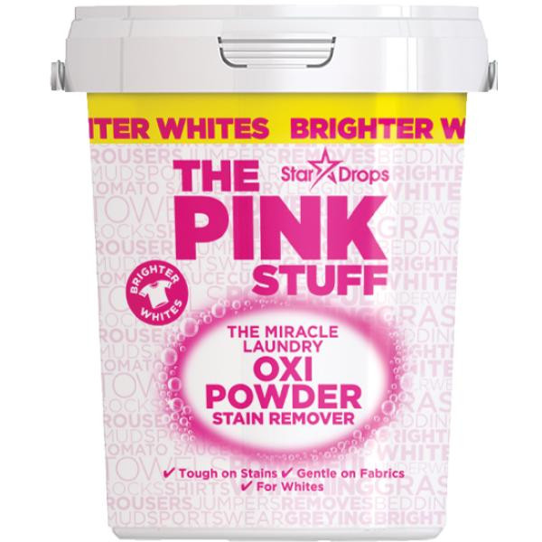 The Pink Stuff Плямовивідник Oxi Powder Stain Remover Whites 1кг (5060033820162) - зображення 1