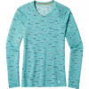 Smartwool Жіноча термокофта  Merino 150 Baselayer Print Long Sleeve футболка Nile Blue (SW 15574.B46) M - зображення 1