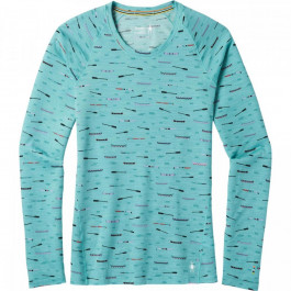   Smartwool Жіноча термокофта  Merino 150 Baselayer Print Long Sleeve футболка Nile Blue (SW 15574.B46) XS