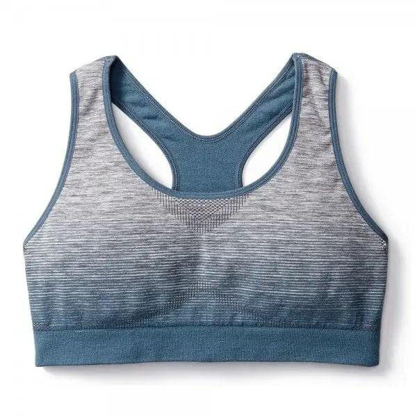 Smartwool Топ  PhD Seamless Racerback Bra Dark Blue Steel (SW 16024.292) XS - зображення 1