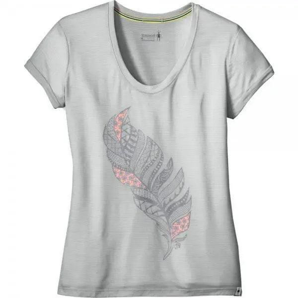 Smartwool Жіноча футболка  Merino 150 Feather Tee Pebble Gray (SW 17263.083) XS - зображення 1