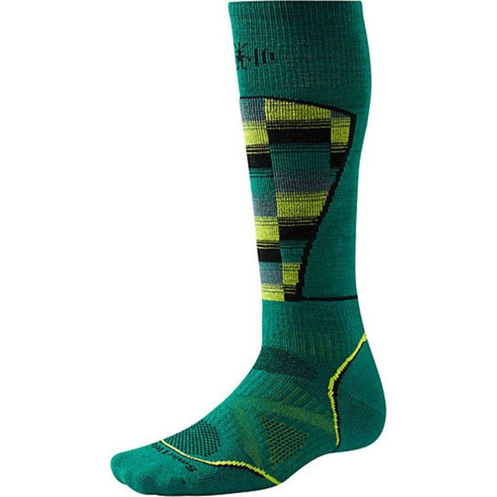 Smartwool Термошкарпетки  Men's PhD Ski Medium Pattern Alpine Green (SW SW018.676) розмір XL - зображення 1