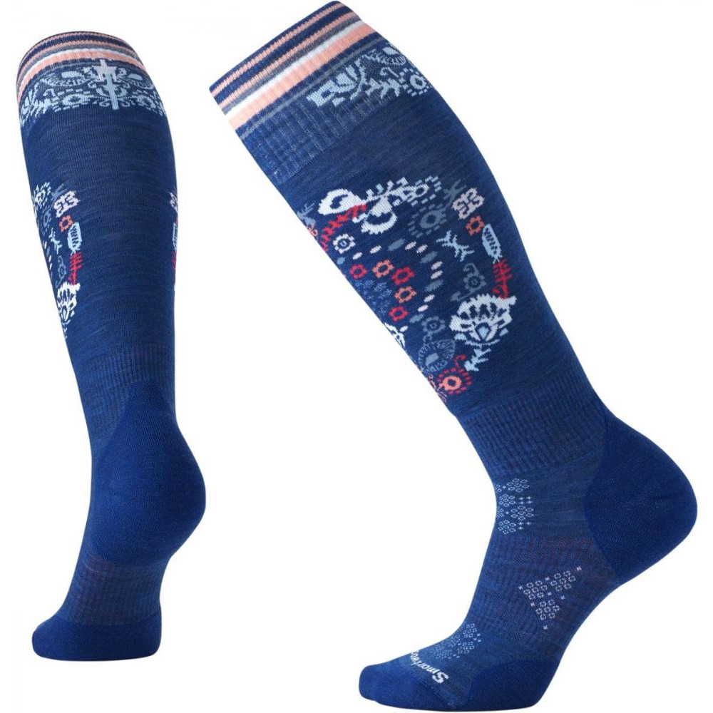 Smartwool Жіночі термошкарпетки  Wm's PhD Ski Light Elite Pattern Dark Blue (SW 01369.491) розмір M - зображення 1