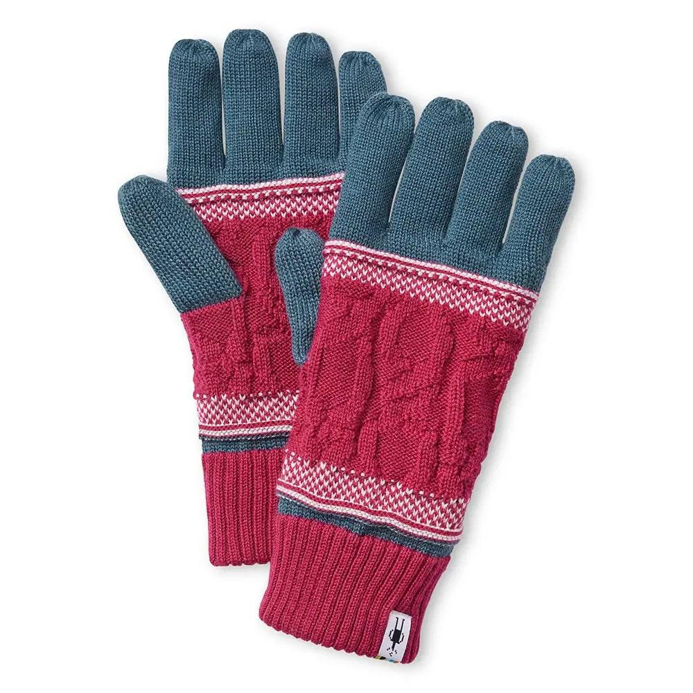 Smartwool Перчатки  Popcorn Cable Glove, Prussian Blue (SW SW011470.D17) - зображення 1