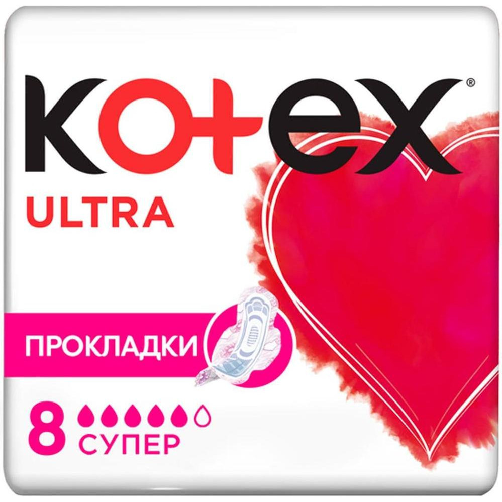 Kotex Гігієнічні прокладки  Ultra Dry Super 8 (5029053542645) - зображення 1