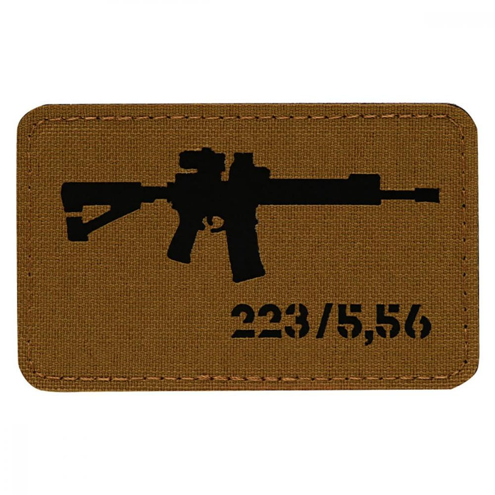 M-Tac Патч  AR-15 223/5.56 Laser Cut - Coyote/Black (51111502) - зображення 1