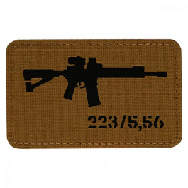   M-Tac Патч  AR-15 223/5.56 Laser Cut - Coyote/Black (51111502)