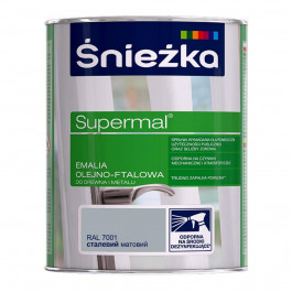   Sniezka Supermal RAL 7001 стальной 0,8 л