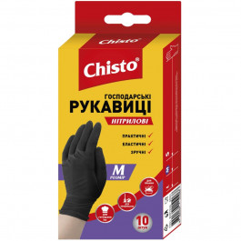   Chisto Рукавички  нітрилові розмір M 10 шт (4823098413660)